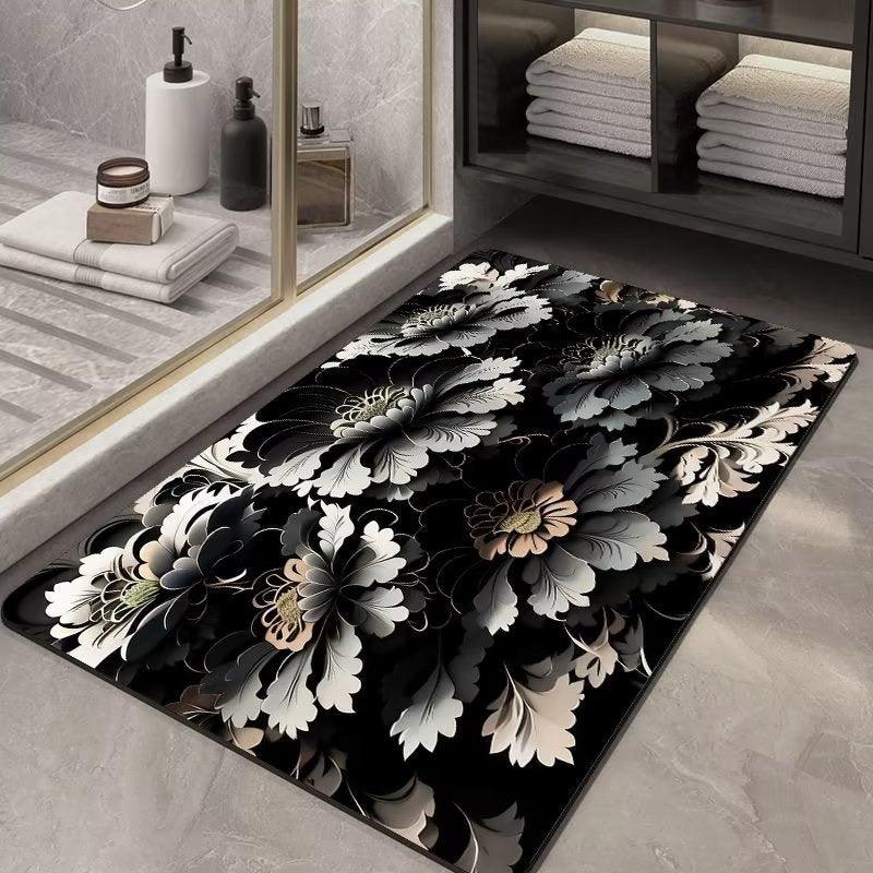 Soft Diatom Ooze Floor Bathroom Absorbent Bathroom Step Mat Quick-drying Non-slip Toilet Door Mat - Pacisia