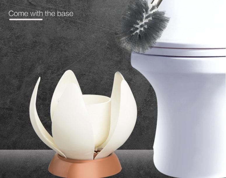 Soft Bristle Toilet Brush Holder Included Sturdy Easy Clean Home Bathroom Silicone Toilet Cleaning Brushes With Stand Waterproof - Pacisia