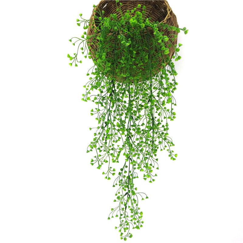 Artificial Floral Rattan Flower Vine Artificial Flower Silk Flower Admiralty Willow Wall Hanging Living Room Air Conditioning Duct Decoration Green Leaf Plant - Pacisia