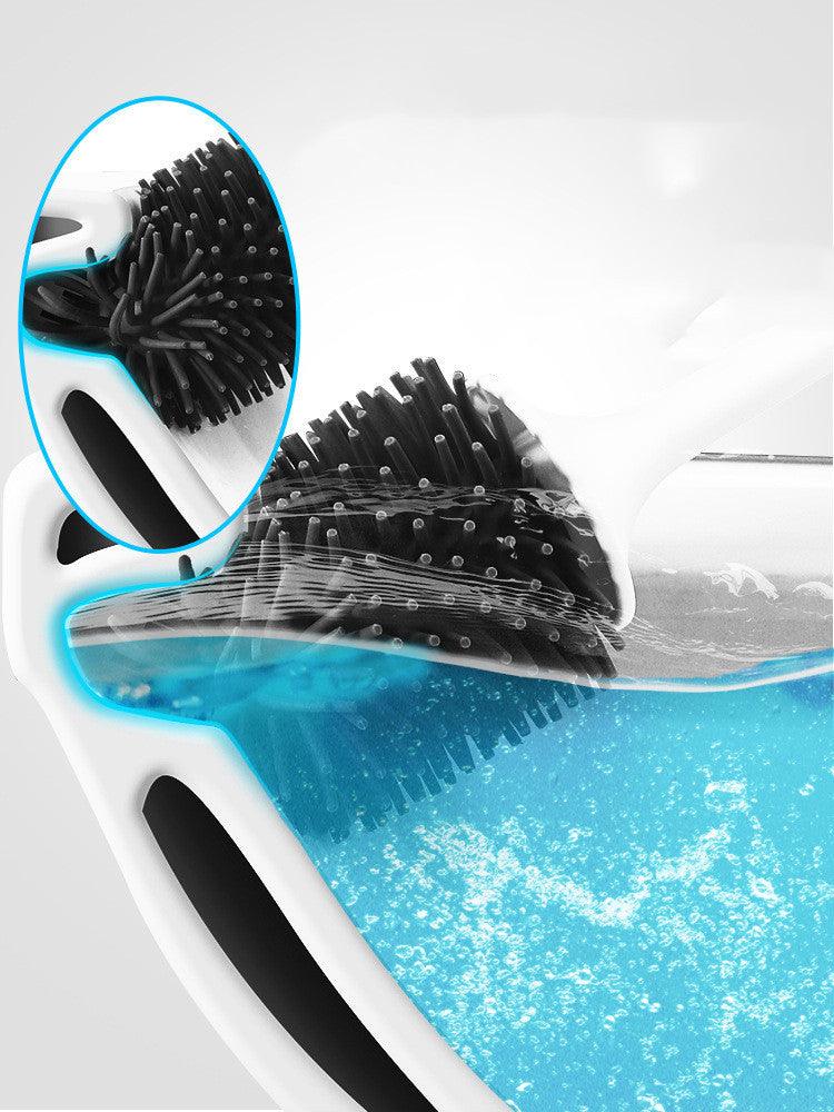 Toilet Brush Rubber Head Holder Cleaning Brush For Toilet Wall Hanging Household Floor Cleaning Bathroom Accessories - Pacisia