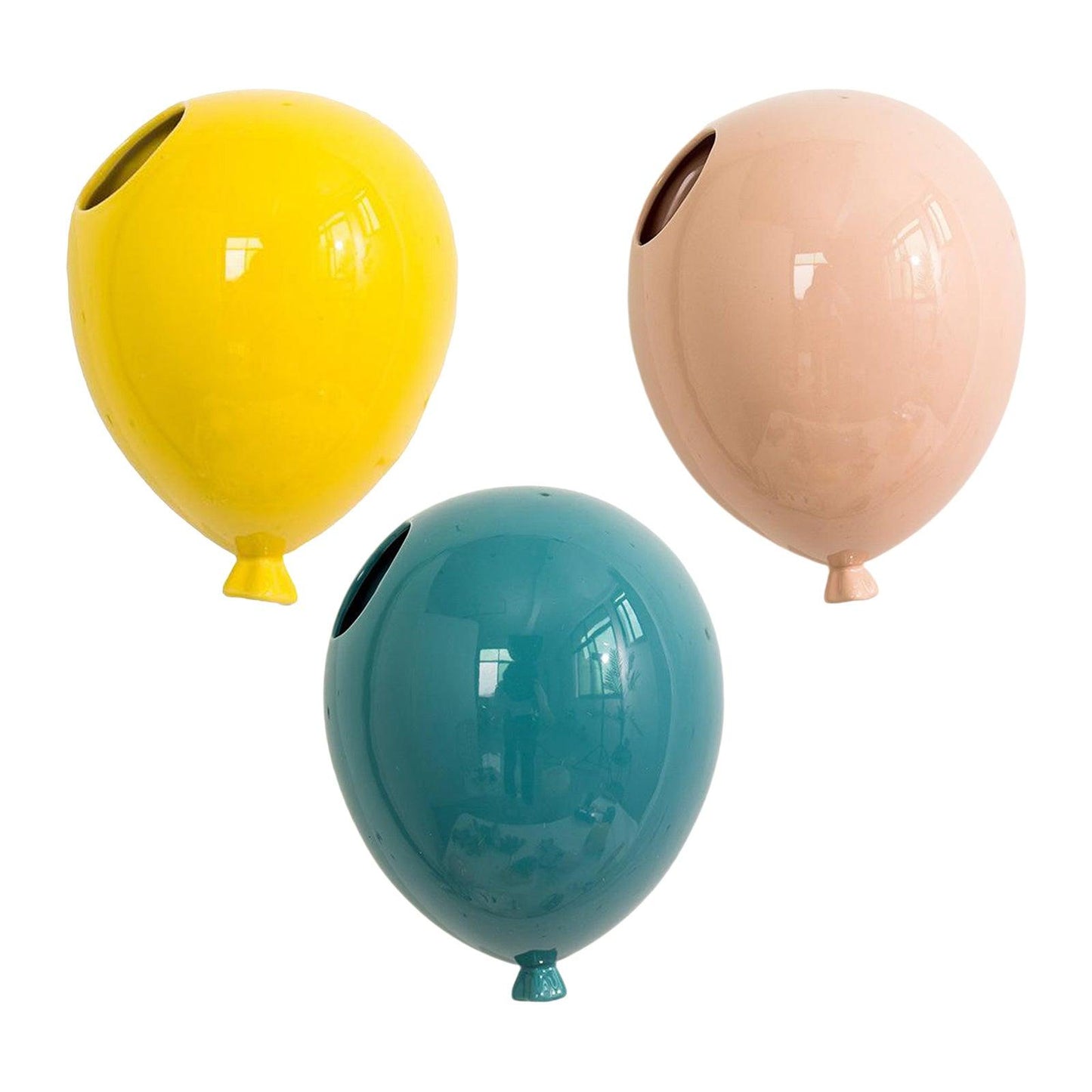 Nordic Creative American Ceramic Balloon Wall Hanging Flower Pot Room Wall Hanging Flower Vase Home Wall Decoration - Pacisia