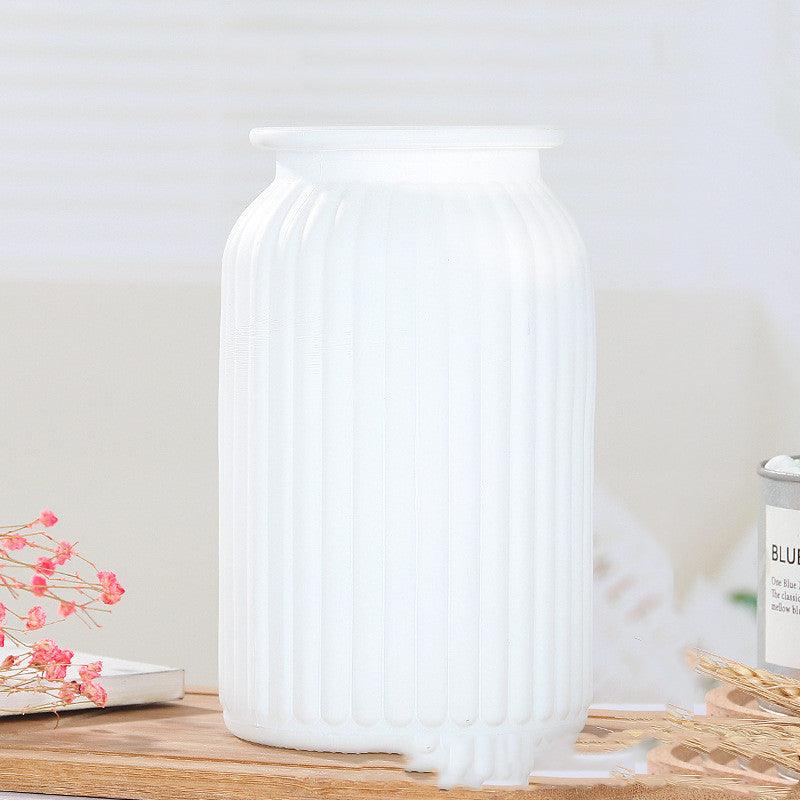 Glass Vase Ins Nordic Black Frosted Craft Vase Home Style Decoration Home Decoration Should Be Simple And Modern - Pacisia
