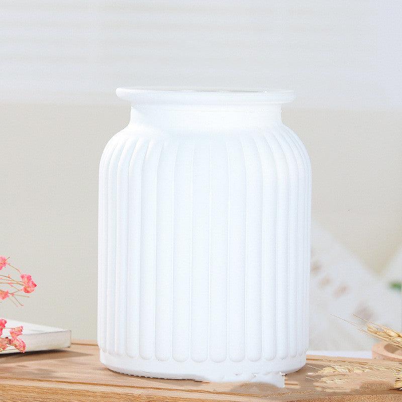 Glass Vase Ins Nordic Black Frosted Craft Vase Home Style Decoration Home Decoration Should Be Simple And Modern - Pacisia