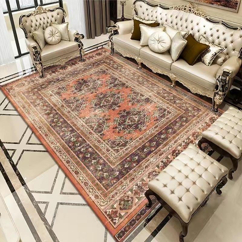 Vintage Bohemian Carpet for Living Room Rectangle Area Rugs Persian Style Rectangle Area Rugs Soft Non-Slip Bedroom Study Mats - Pacisia