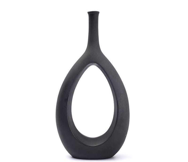 Living Room Art Vase Flower Ceramics Nordic Creative Minimalist TV Cabinet Porch Model Room Decoration Ornaments - Pacisia
