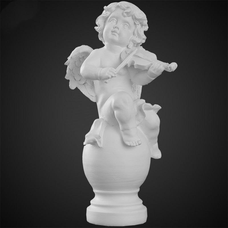 Angel Plaster Ornament Nordic Tabletop Ornament Cute Mini Miniature Portrait Sculpture Figure Statue - Pacisia