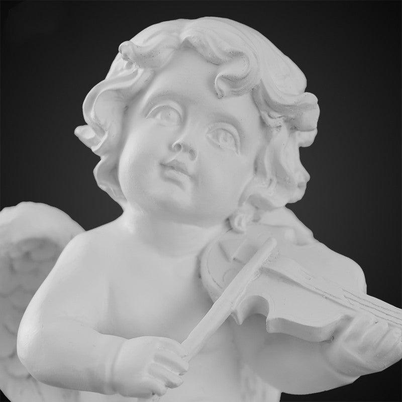 Angel Plaster Ornament Nordic Tabletop Ornament Cute Mini Miniature Portrait Sculpture Figure Statue - Pacisia