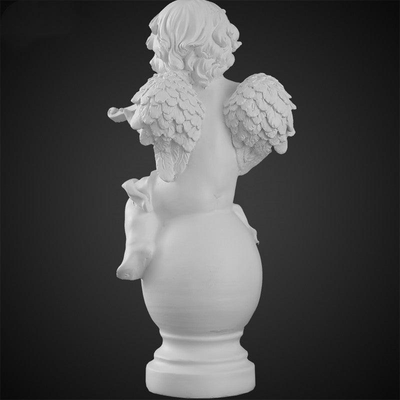Angel Plaster Ornament Nordic Tabletop Ornament Cute Mini Miniature Portrait Sculpture Figure Statue - Pacisia