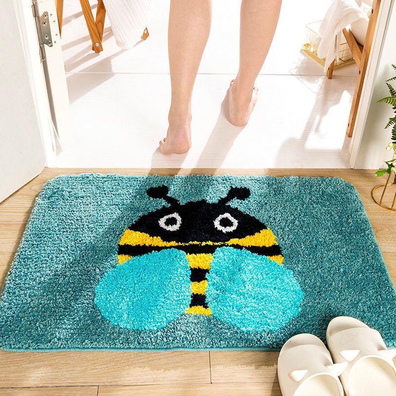 Foot mat household floor mat bathroom water absorption anti slip mat bedroom entrance mat toilet mat - Pacisia