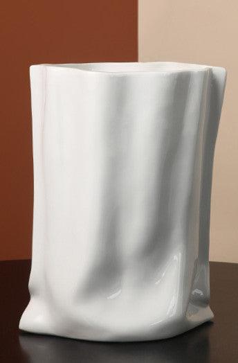 Behanmei Morandi Folded Vase Decoration Ceramic Flower Arrangement Living Room Tv Cabinet Entrance Table Decoration - Pacisia