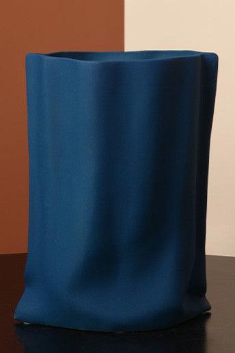 Behanmei Morandi Folded Vase Decoration Ceramic Flower Arrangement Living Room Tv Cabinet Entrance Table Decoration - Pacisia