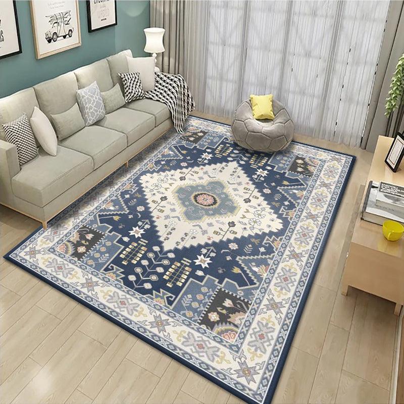 Bohemian Living Room Retro Carpet Elegant Coffee Table Cushion Sofa Blanket Home Entrance Doormat - Pacisia