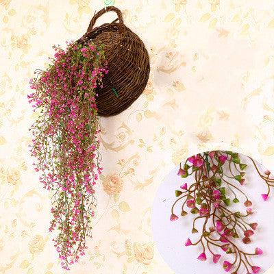 Artificial Floral Rattan Flower Vine Artificial Flower Silk Flower Admiralty Willow Wall Hanging Living Room Air Conditioning Duct Decoration Green Leaf Plant - Pacisia