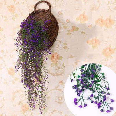Artificial Floral Rattan Flower Vine Artificial Flower Silk Flower Admiralty Willow Wall Hanging Living Room Air Conditioning Duct Decoration Green Leaf Plant - Pacisia