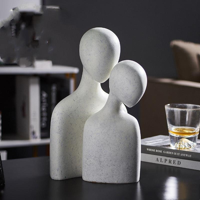 Living Room Decoration Nordic Home Decoration AbstractFigure Statue Modern Art Sculpture Aesthetic Room Decor Statue Of Love - Pacisia