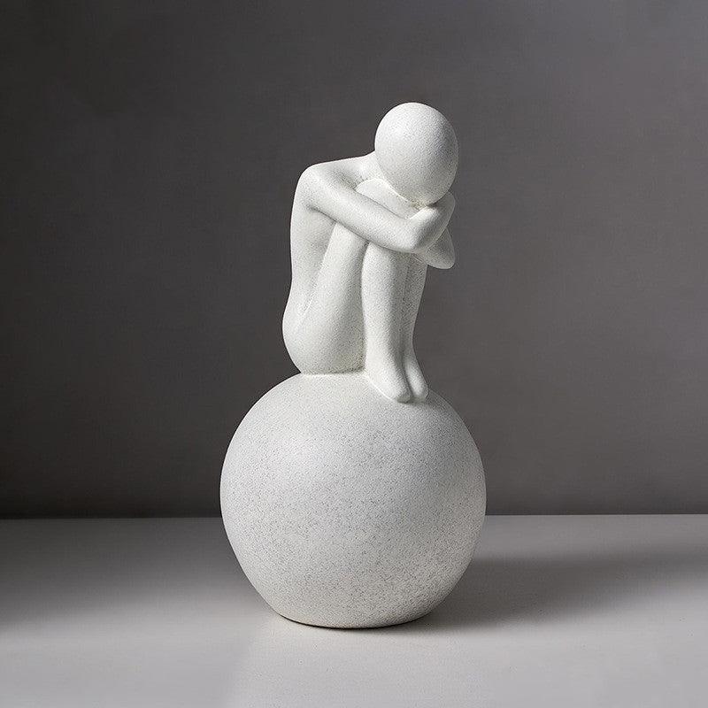 Living Room Decoration Nordic Home Decoration AbstractFigure Statue Modern Art Sculpture Aesthetic Room Decor Statue Of Love - Pacisia