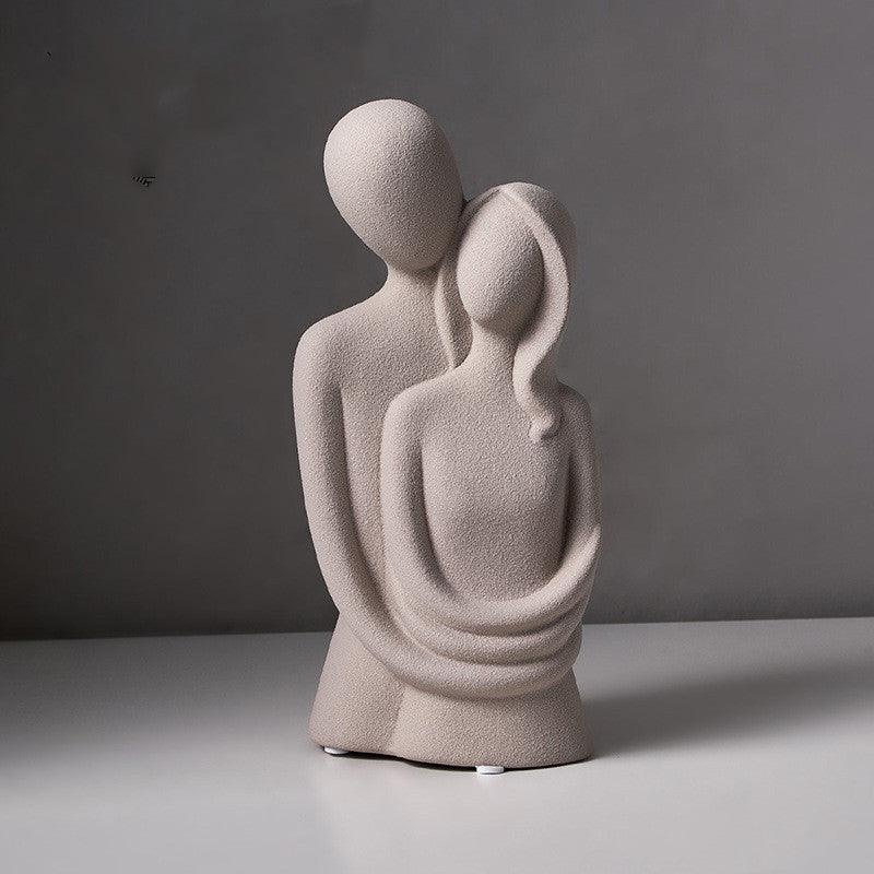 Living Room Decoration Nordic Home Decoration AbstractFigure Statue Modern Art Sculpture Aesthetic Room Decor Statue Of Love - Pacisia