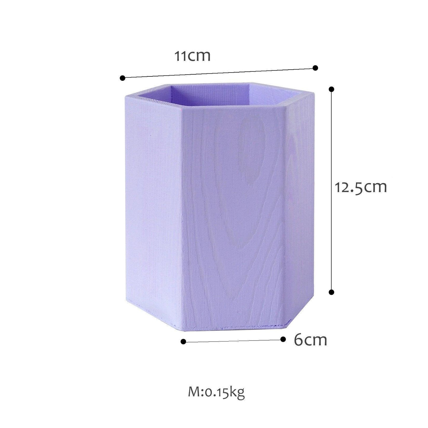 SWEETGO Straw Holder Cake Table Decoration Makeup Brush Storage Flowers Vase Background Scenery Props Lollipop Wood Pot - Pacisia