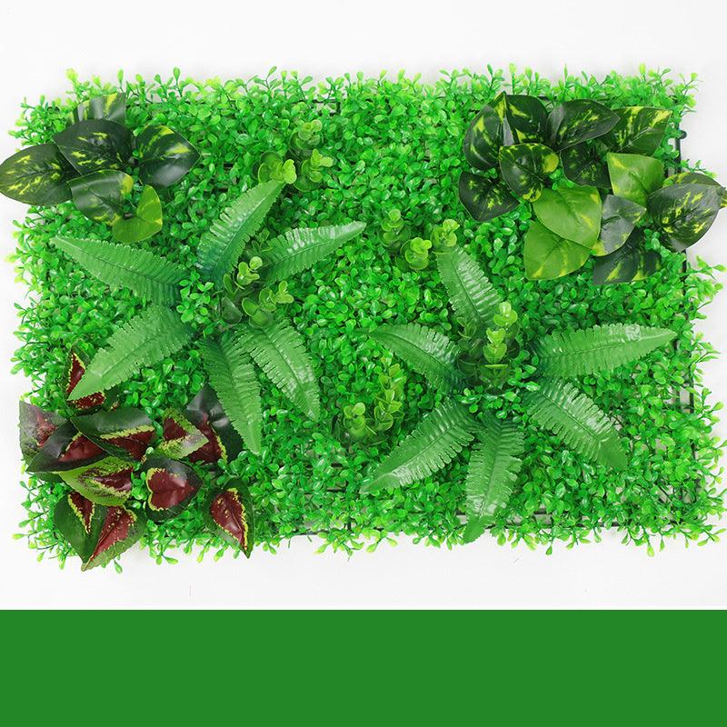 Green Plant Wall Simulation Plant Wall Artificial Fake Turf Plastic Turf Decoration Background Flower Wall - Pacisia