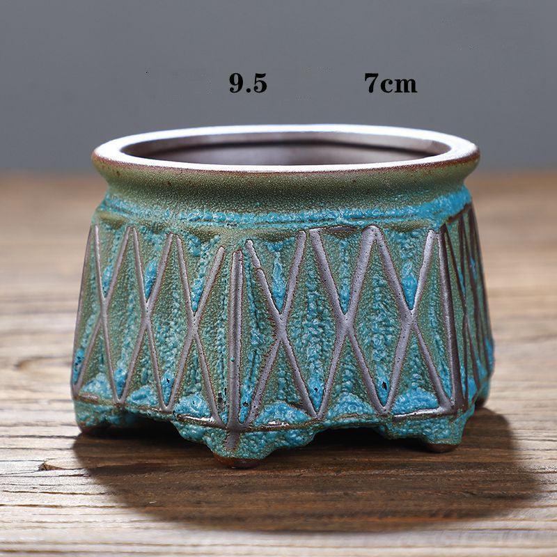 Creative Succulent Flowerpot Green Plant Vase Planter Bonsai Pot macetas Office Desktop Ornaments Ceramic Crafts Garden Art - Pacisia
