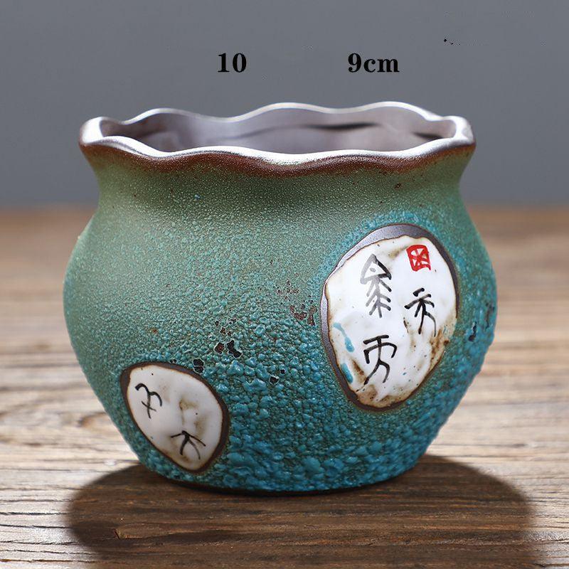 Creative Succulent Flowerpot Green Plant Vase Planter Bonsai Pot macetas Office Desktop Ornaments Ceramic Crafts Garden Art - Pacisia