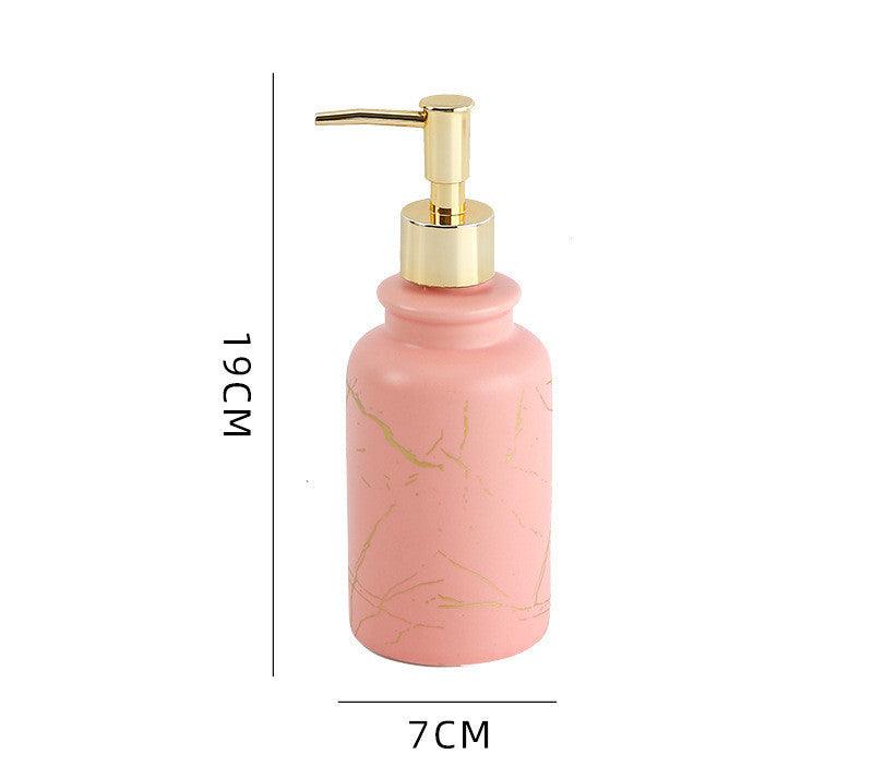 Bathroom Shower Gel Bottle, Press And Bottling, Bathroom Ceramic Hand Soap Bottle, Shampoo Empty Bottle - Pacisia