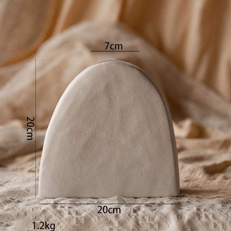 Creative Solitary Style Simple Ceramic Vase Living Room Dry Flower Arrangement Dining Table Bedroom Clay Pot Decoration Ornaments - Pacisia