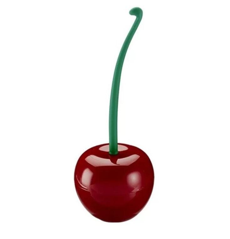 Long Handle Soft Hair Household Toilet Brush Cherry Toilet Brush Daily Necessities Creative Plastic Cleaning Brush Toilet Brush Set - Pacisia