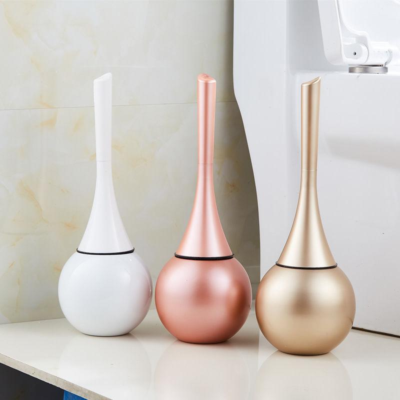 Creative European Bathroom Toilet Brush Bathroom Toilet Brush Rack Set Stainless Steel Cleaning Brush Toilet Cleaning Brush Brush - Pacisia