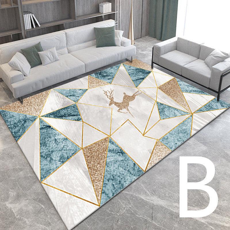 3D Light Luxury Style Floor Mats Bedroom Bedside Carpets - Pacisia