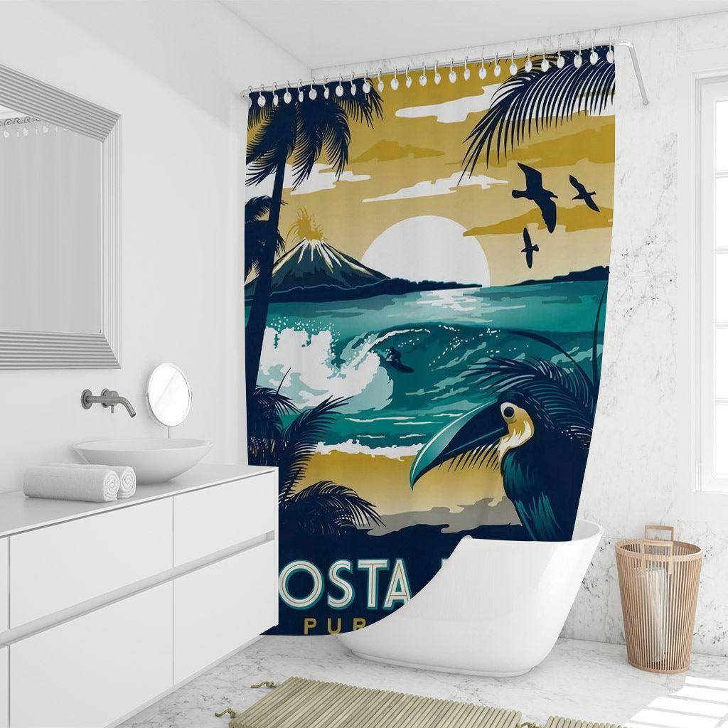 3D Printing Natural Scenery Sunny Rape Shower Curtain - Pacisia