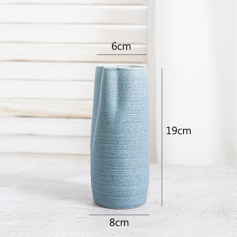 Creative Home Ceramic Crafts Ceramic Vase Desk Hydroponic Vase Decoration Home Decoration Vase - Pacisia