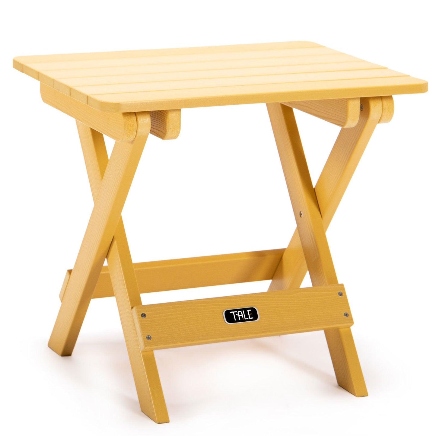 TALE Adirondack Portable Folding Side Table Square All-Weather And Fade-Resistant Plastic Wood Table Perfect For Outdoor Garden, Beach, Camping, Picnics,Ban Amazon - Pacisia