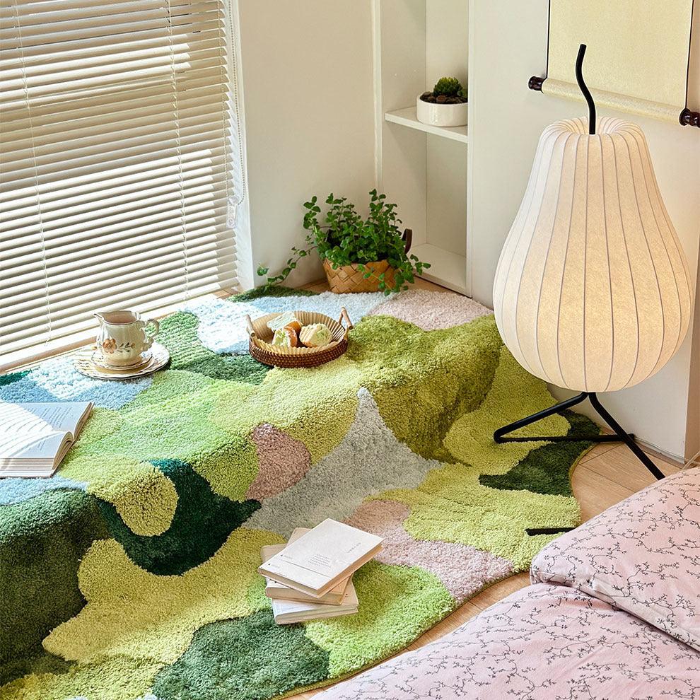 Moss Carpet Household Living Room Absorbent Flocking Carpet Bedroom Non-slip Antifouling Floor Mat - Pacisia