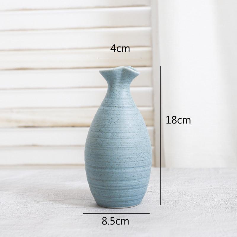 Creative Home Ceramic Crafts Ceramic Vase Desk Hydroponic Vase Decoration Home Decoration Vase - Pacisia