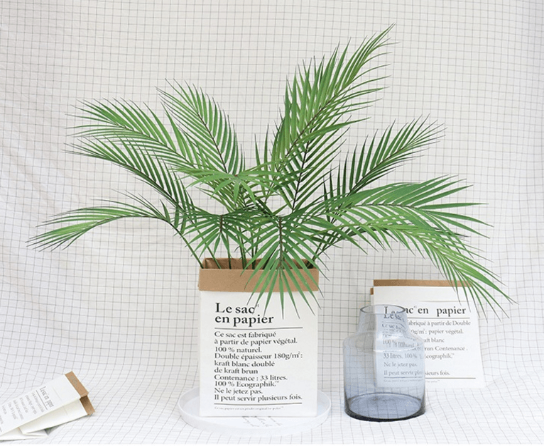 88 CM Green Artificial Palm Leaf Plastic Plants - Pacisia