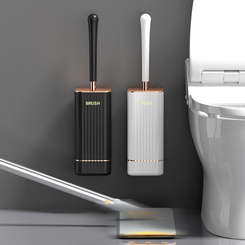 Household Toilet Washing Silicone Brush Storage Rack Wall-mounted Toilet Cleaning Toilet Set - Pacisia
