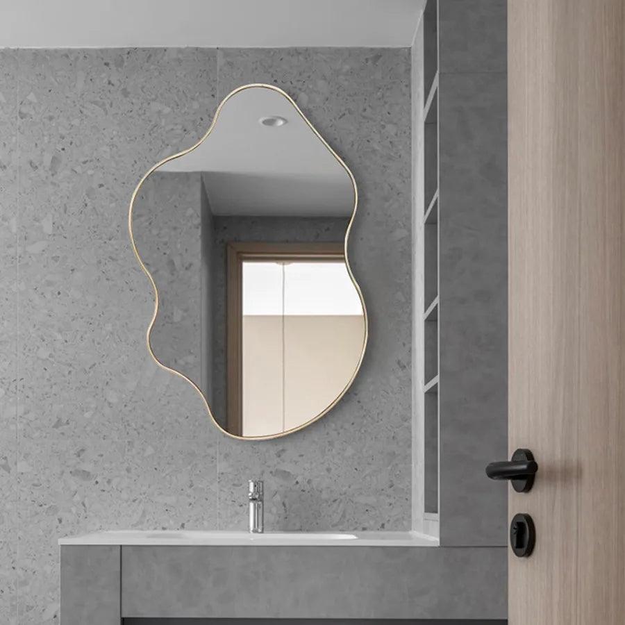 Aesthetic Mirror Decoration Makeup Sheet Desk Vanity Mirror Ornament Shower Women Bedroom Living Room Big Specchio Home Decor - Pacisia