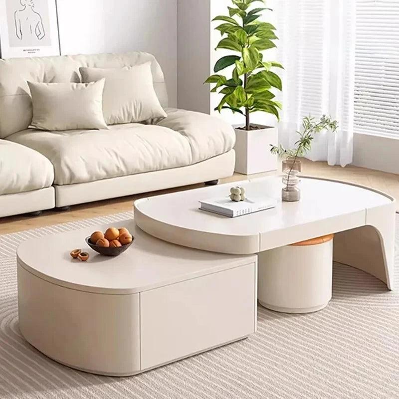 Glamour Minimalist Coffee Tables Design Modern Luxury Living Room Coffee Tables Unique Wood Muebles Para El Hogar Furniture - Pacisia