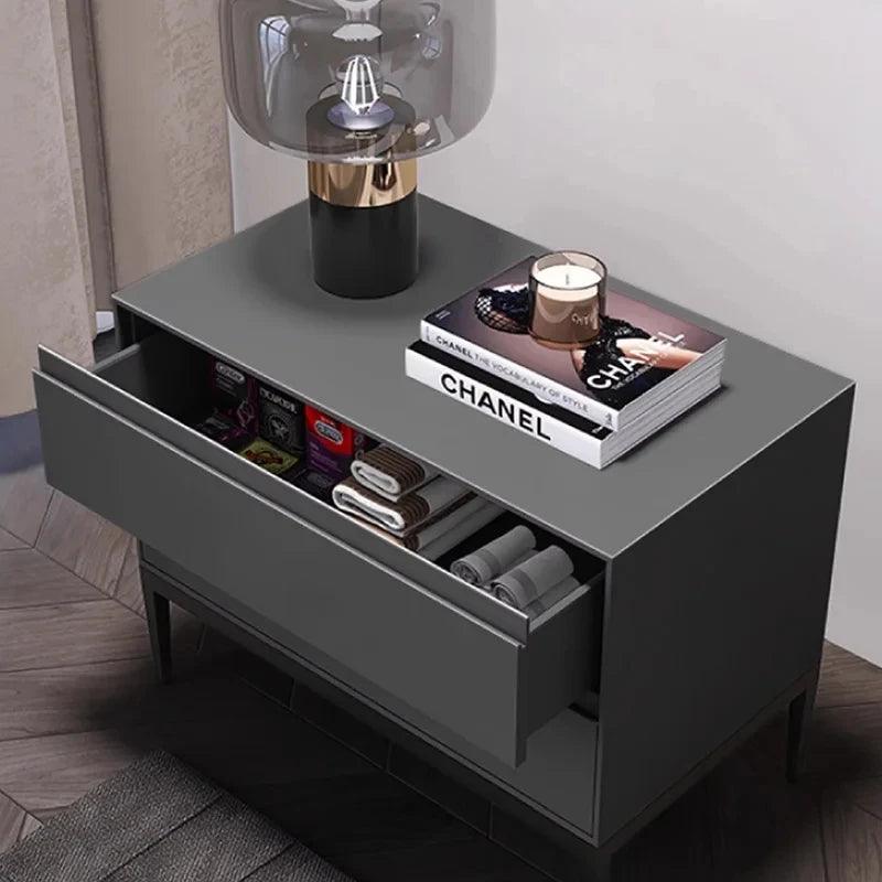Modern Bedside Nightstand Nordic Bedroom Wood Minimalist Luxury Nightstands Home Table Mesa De Cabeceira Hotel Furniture - Pacisia