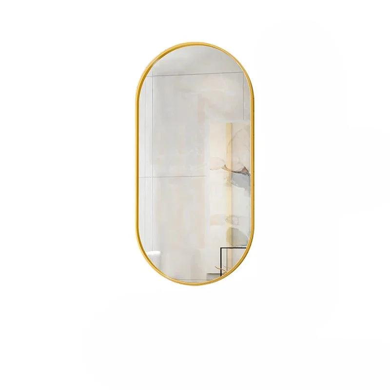 Portable Shower Mirror Oval Frame Unbreakable Vanity Mirrors Wall Bedroom Adornos Para El Hogar Livingroom Decor Accessories - Pacisia