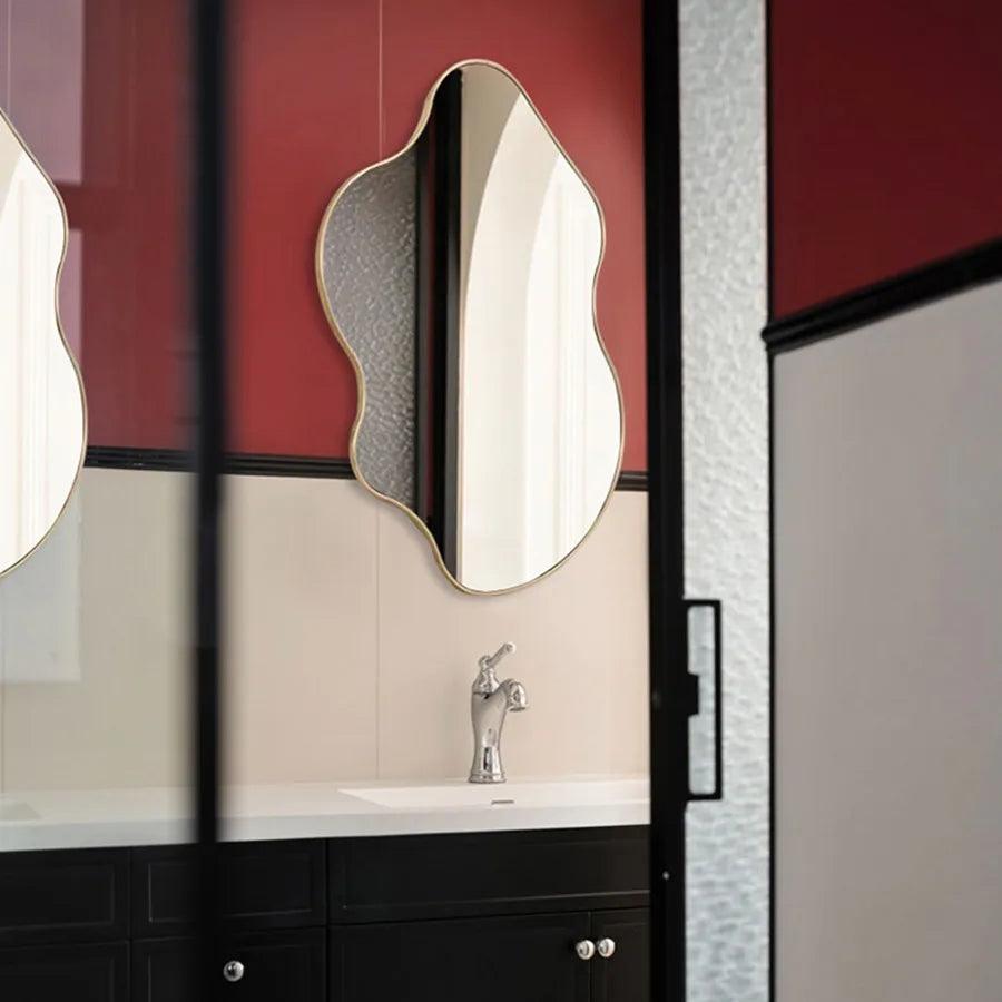 Aesthetic Mirror Decoration Makeup Sheet Desk Vanity Mirror Ornament Shower Women Bedroom Living Room Big Specchio Home Decor - Pacisia