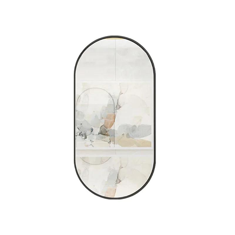 Portable Shower Mirror Oval Frame Unbreakable Vanity Mirrors Wall Bedroom Adornos Para El Hogar Livingroom Decor Accessories - Pacisia