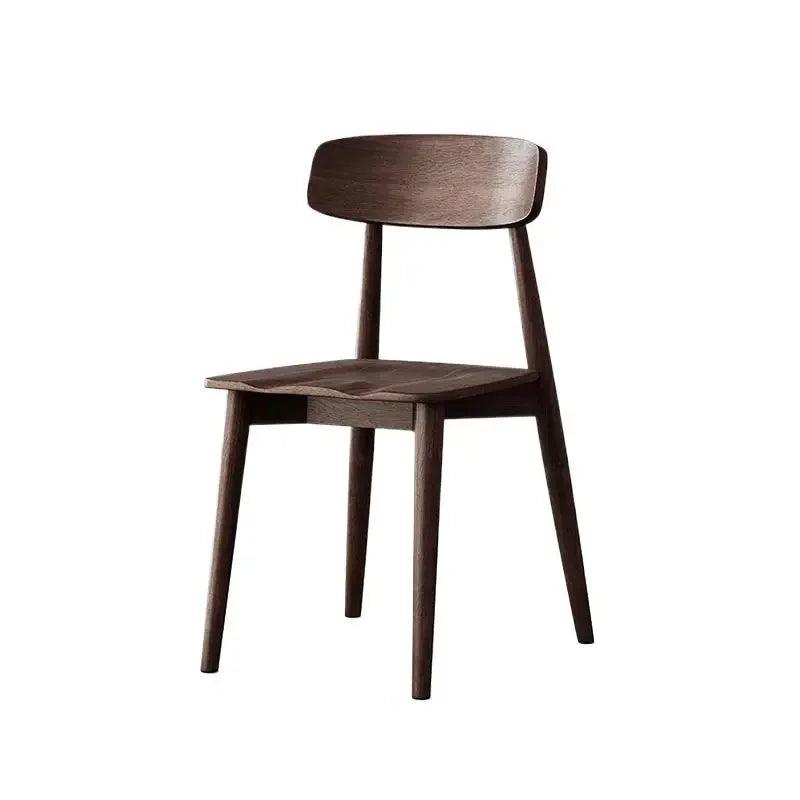 Black Versatile Modern Minimalist Design Made Of Solid Oak Material Used For Dining Chair Or Walnut Color Backrest Leisure Chair - Pacisia