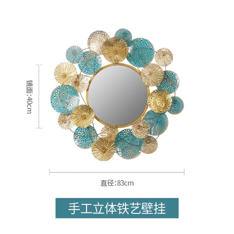 Wavy Aesthetic Decorative Mirrors Bathroom Stained Large Decorative Mirrors Irregular Decoracion Habitacion House Decoration - Pacisia