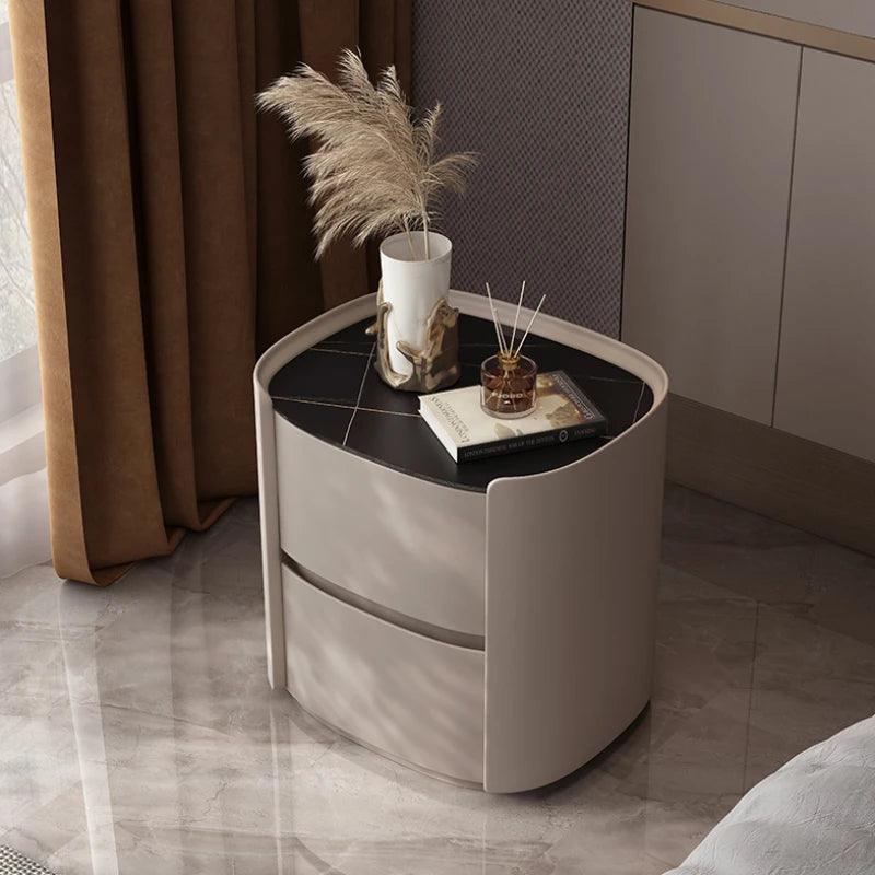 Aesthetic Nordic Nightstand Table Minimalist Minimal Space Saving Narrow Bedsides Table Small Side Szafki Nocne Hotel Furniture - Pacisia