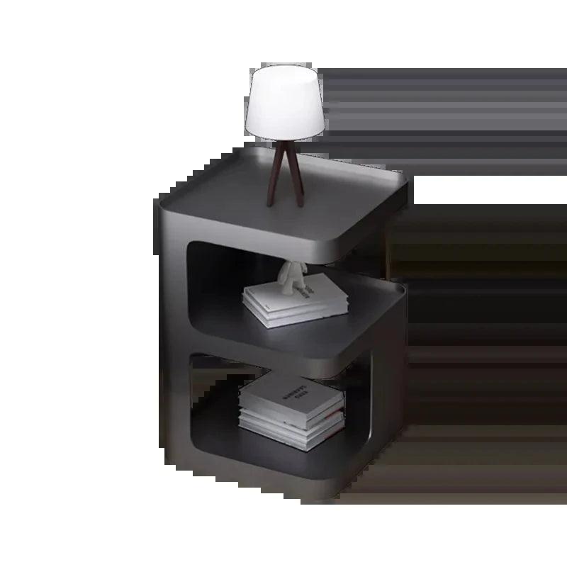 Metal Minimalist Night Table Cheap Black Luxury Nordic Nightstands Bedroom Modern Articulos Para El Hogar Hotel Furniture - Pacisia