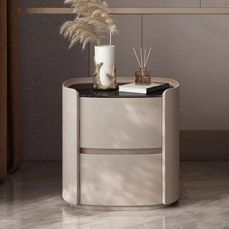 Aesthetic Nordic Nightstand Table Minimalist Minimal Space Saving Narrow Bedsides Table Small Side Szafki Nocne Hotel Furniture - Pacisia