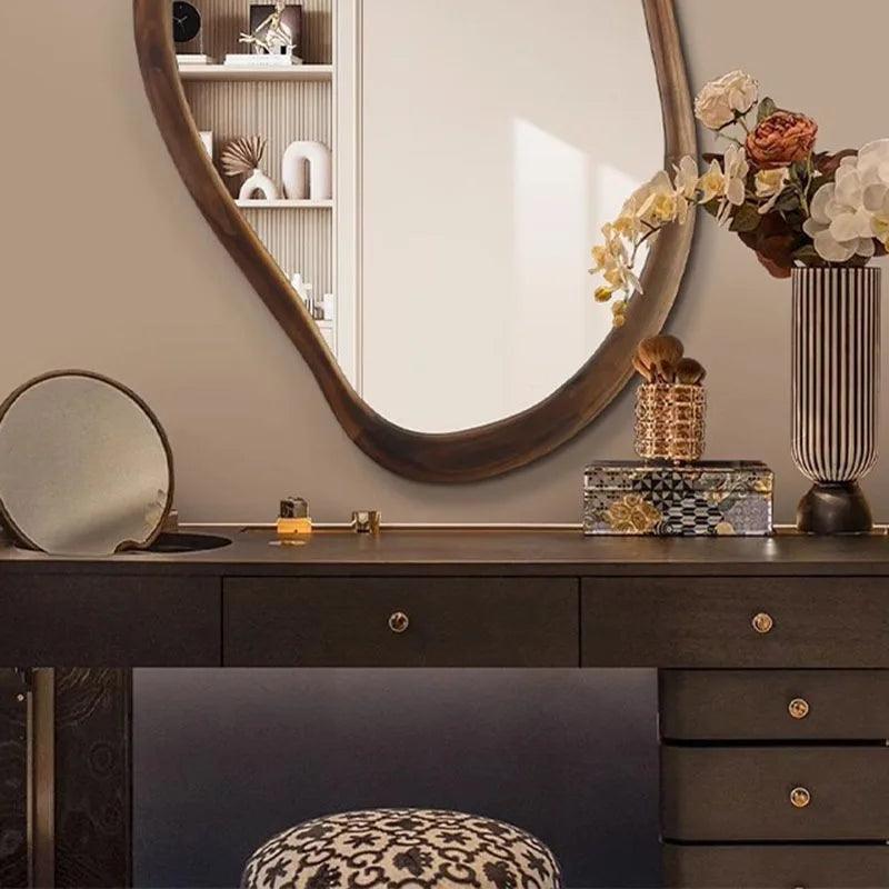 Girls Decorative Mirrors Wall Antique Toilet Full Length Irregular Mirror Aesthetic Espejo De Cuerpo Entero Home Decoration - Pacisia