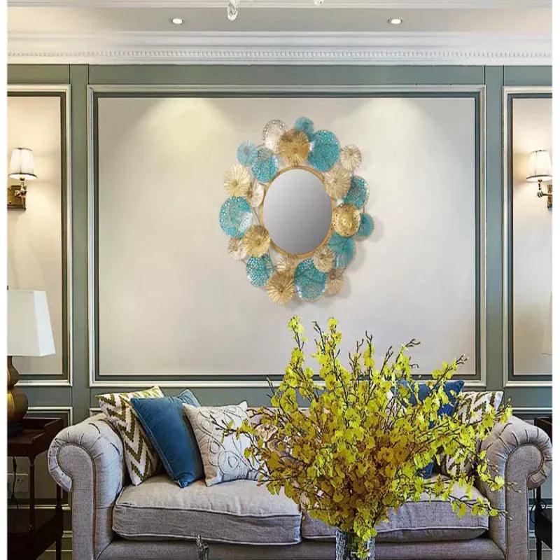 Wavy Aesthetic Decorative Mirrors Bathroom Stained Large Decorative Mirrors Irregular Decoracion Habitacion House Decoration - Pacisia